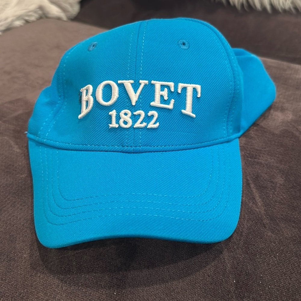 NEW original Bovet 1823 Watch Baseball Cap 🧢 Aqua Blue Logo/white lettering